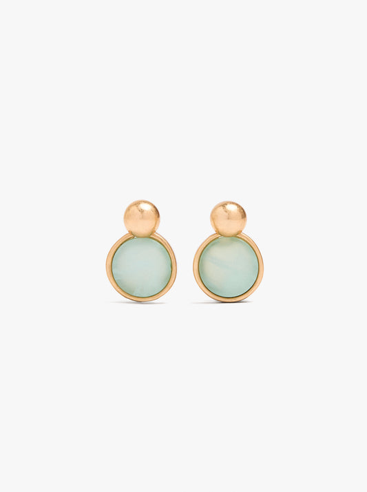 Short Round Earrings
