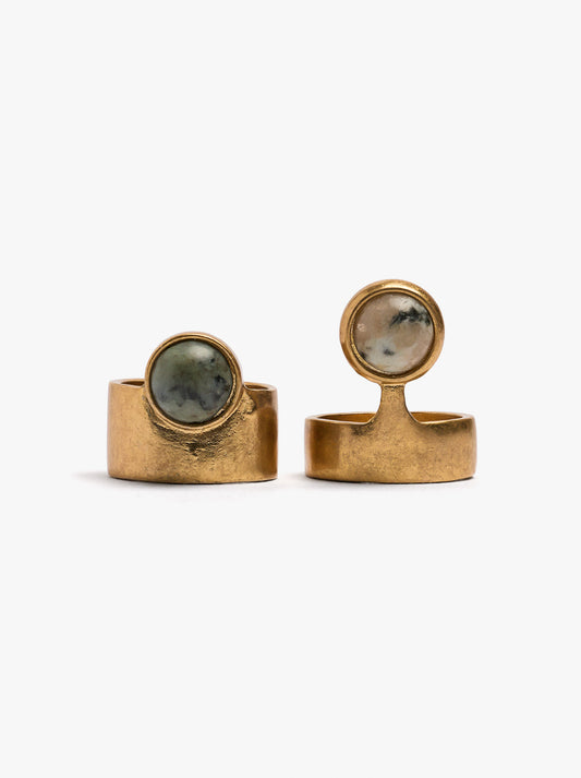 Set Of Rings With Stones