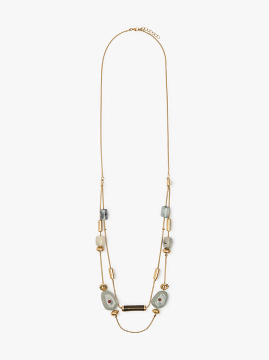 Long Necklace With Stones