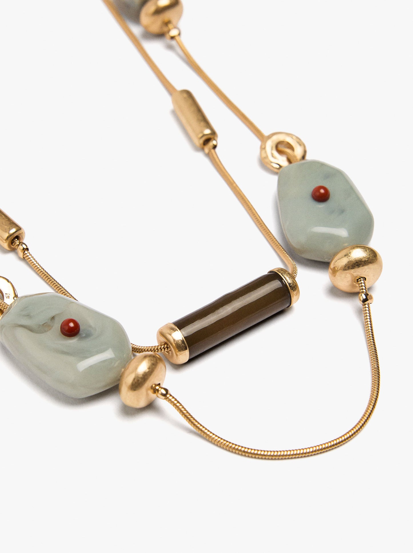 Long Necklace With Stones