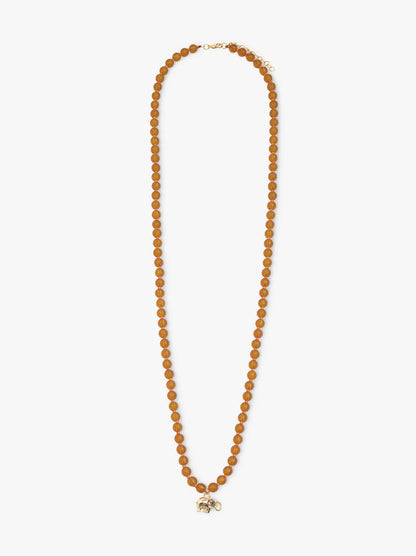 Necklace Of Glass Beads With Elephant