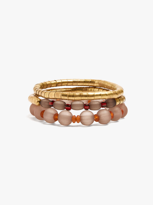 Set Of Bracelets With Beads