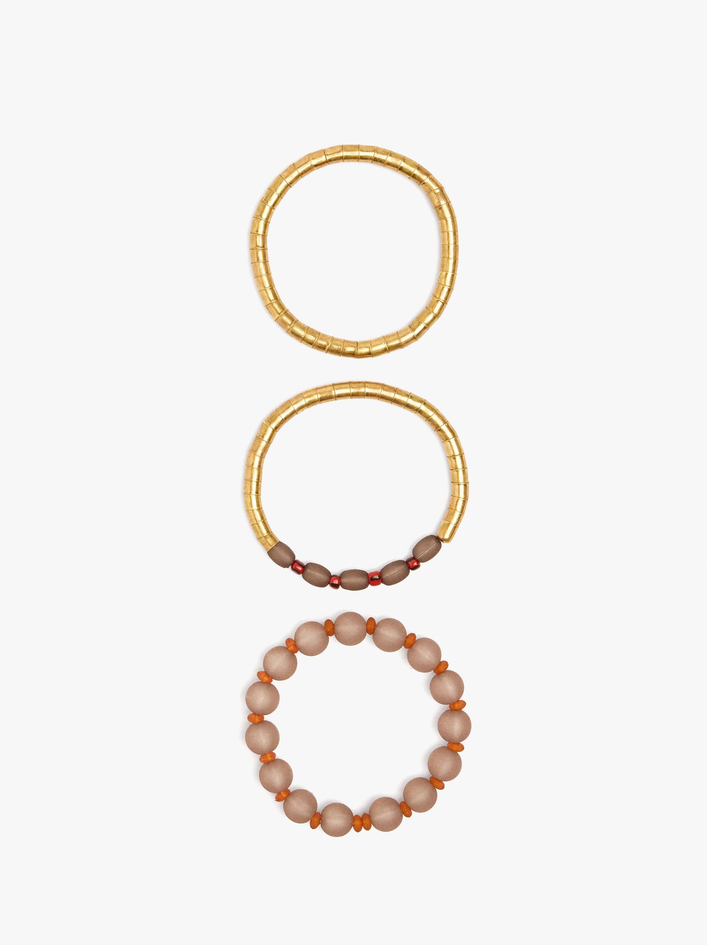 Set Of Bracelets With Beads