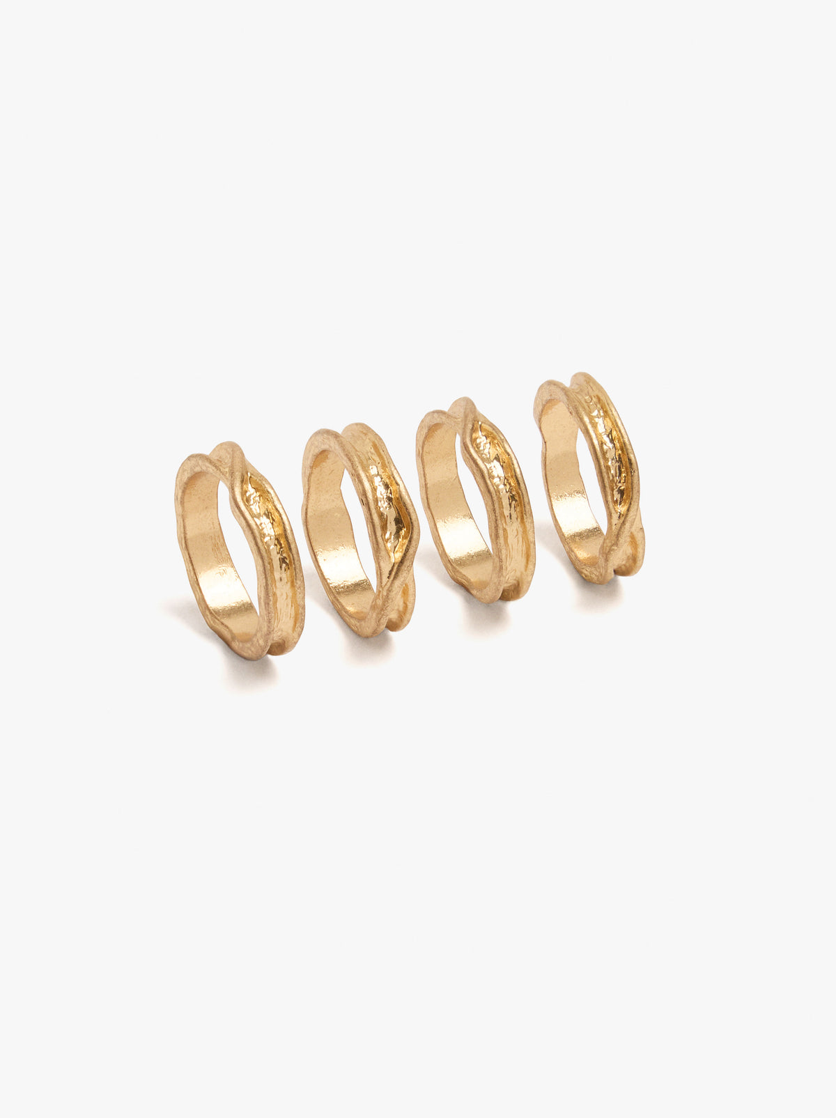 Set Of Embossed Rings