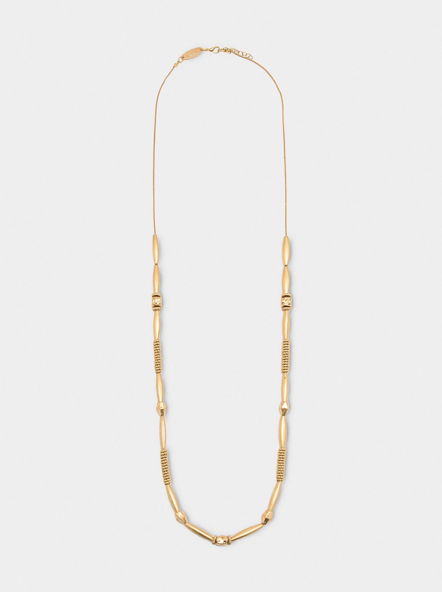 Segmented Necklace With Snake Chain