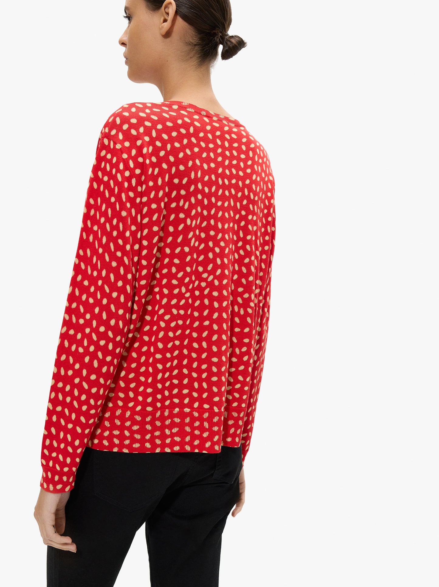 Sweater With Printed Mesh