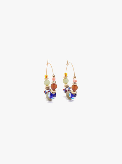 Hoop Earrings With Beads