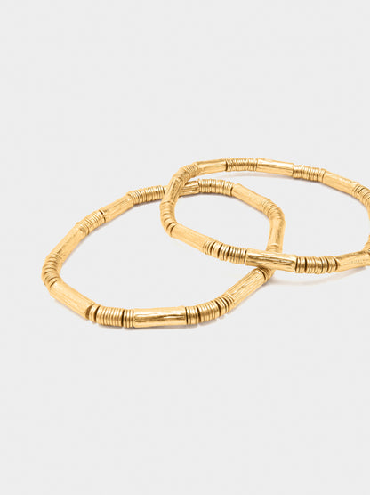 Set Of Segmented Elastic Bracelets