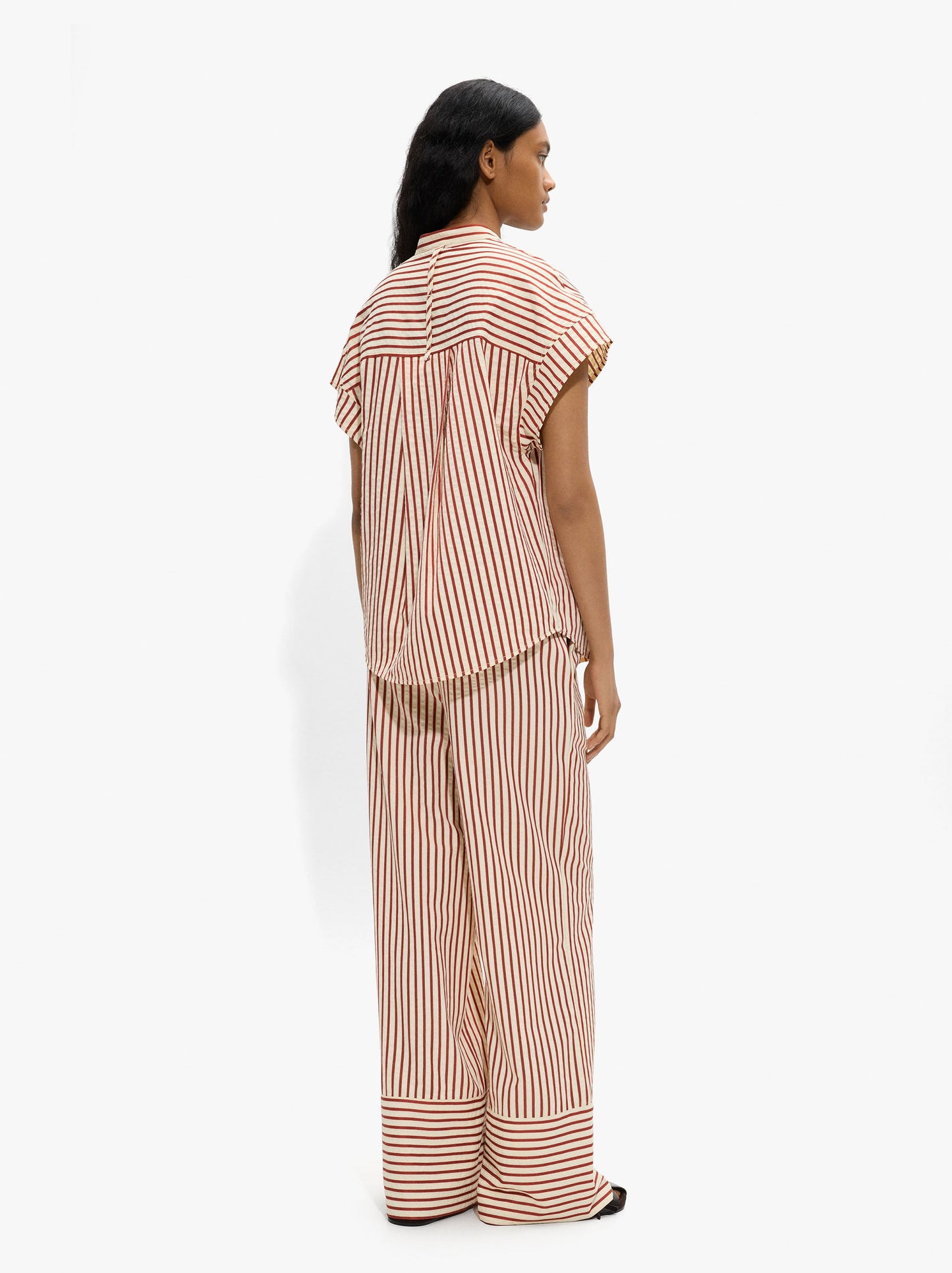 Straight Trousers With Stripes