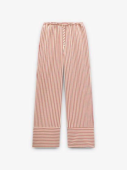 Straight Trousers With Stripes