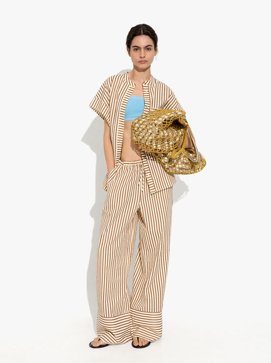 Straight Trousers With Stripes
