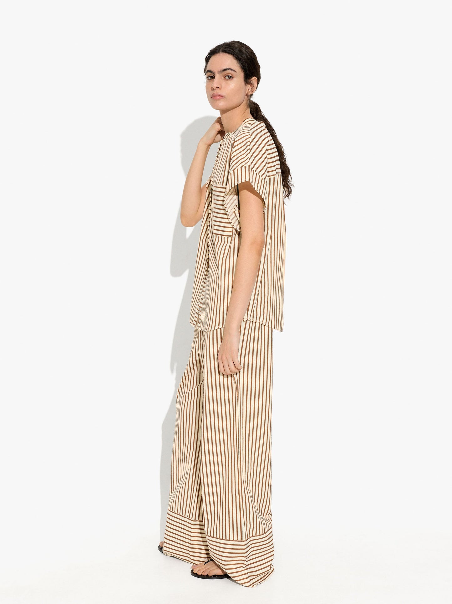 Straight Trousers With Stripes