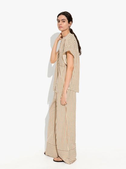 Straight Trousers With Stripes