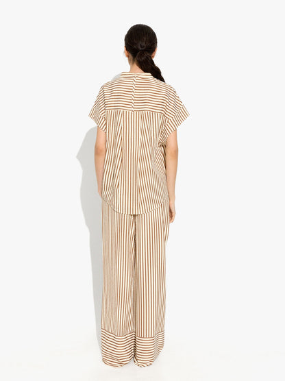 Straight Trousers With Stripes