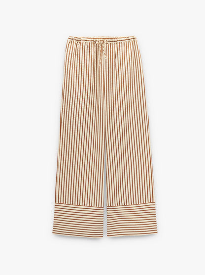Straight Trousers With Stripes