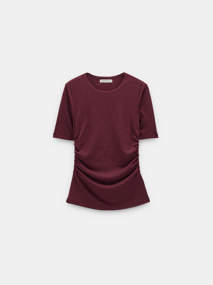 Plain Blouse With Gathers