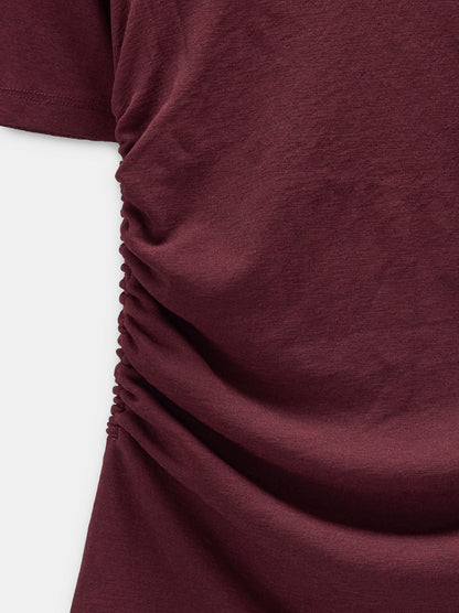 Plain Blouse With Gathers