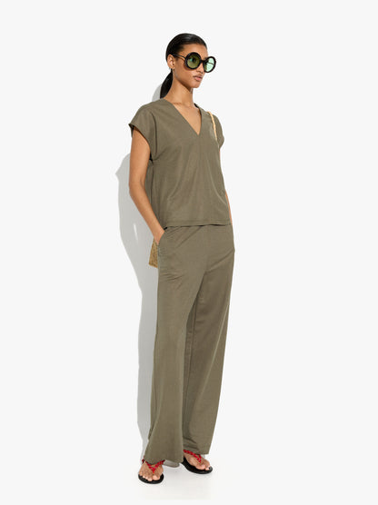 Plain Top With V-Neck
