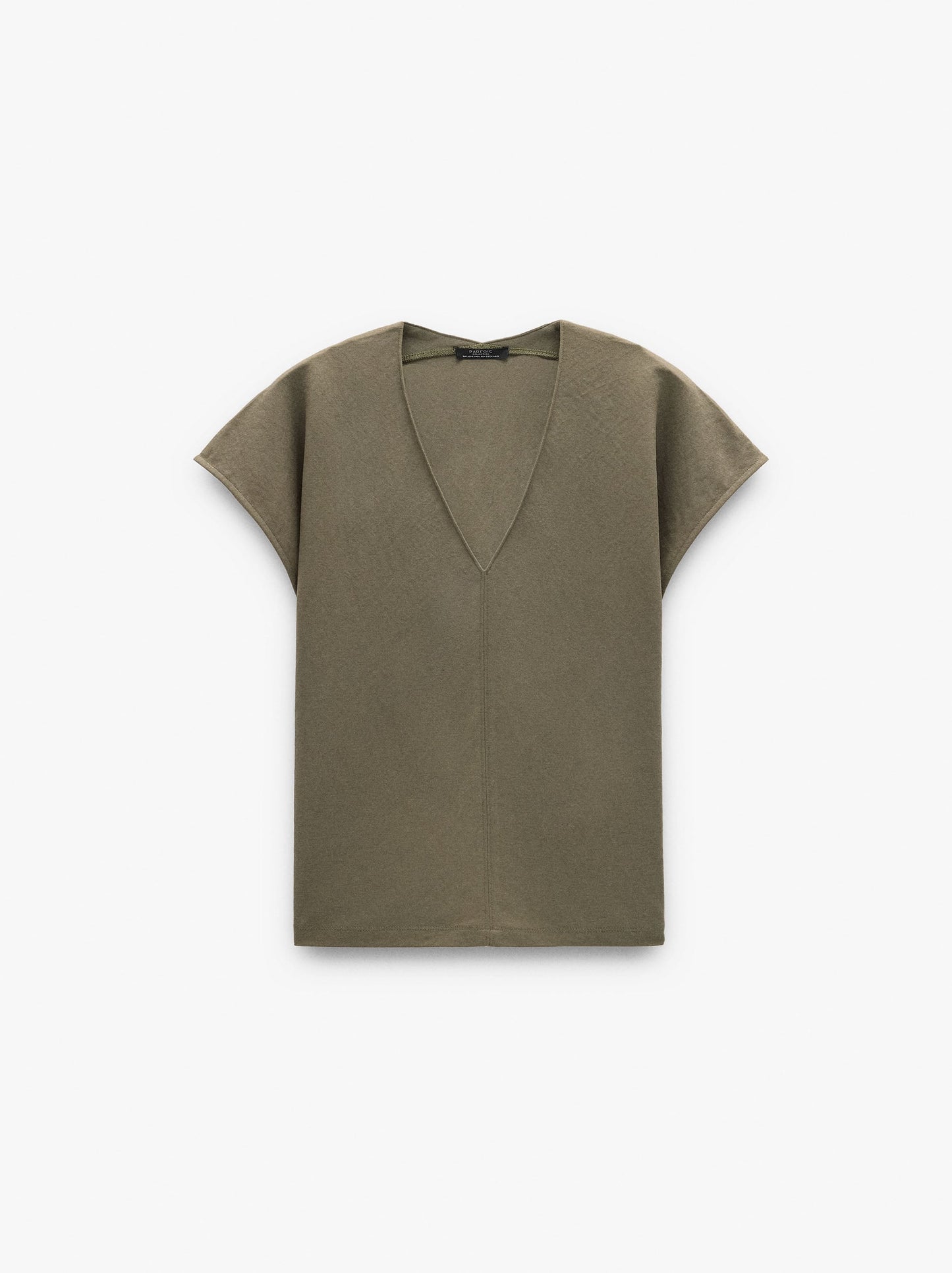 Plain Top With V-Neck