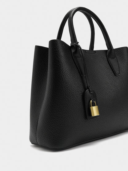 Tote Bag With Texture And Hanging Detail