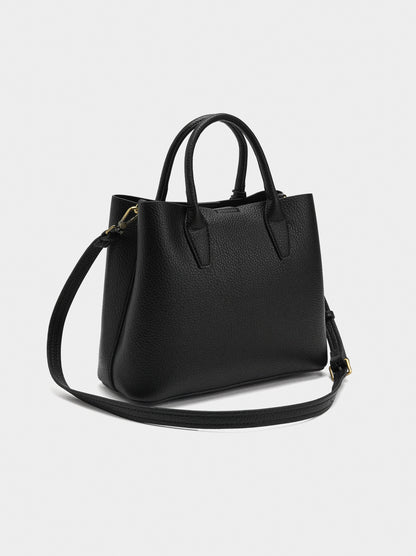 Tote Bag With Texture And Hanging Detail