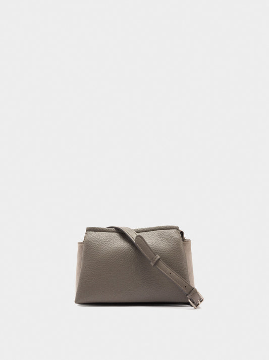 Crossbody Bag With Leather-Effect Texture