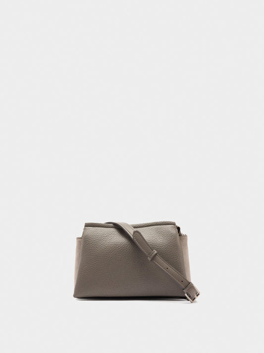 Crossbody Bag With Leather-Effect Texture