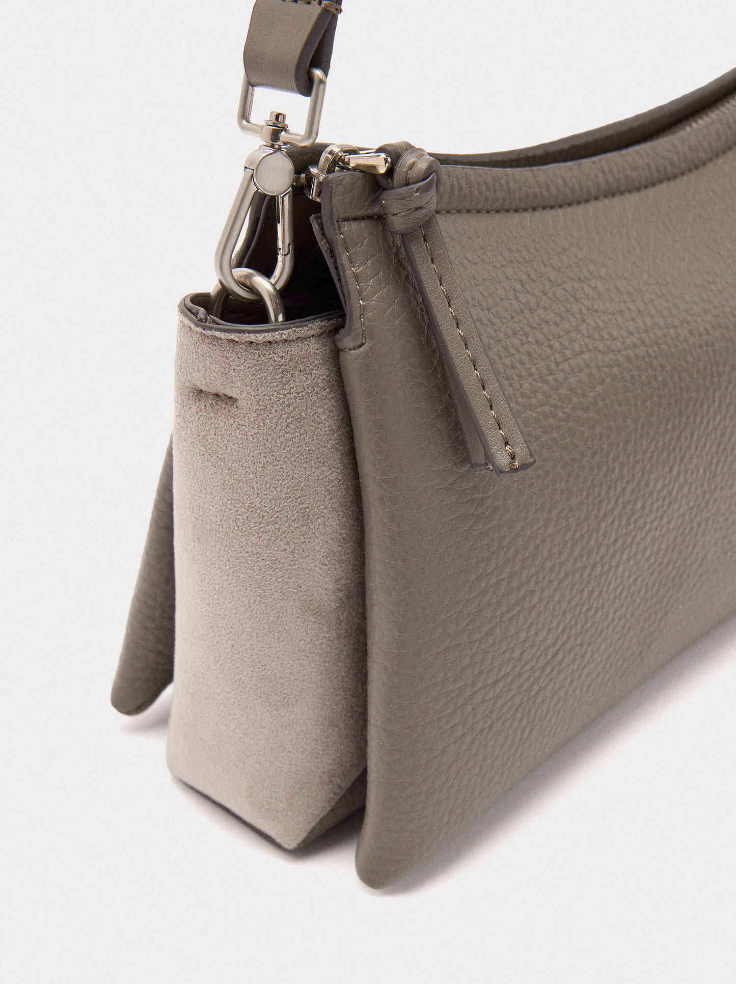 Crossbody Bag With Leather-Effect Texture