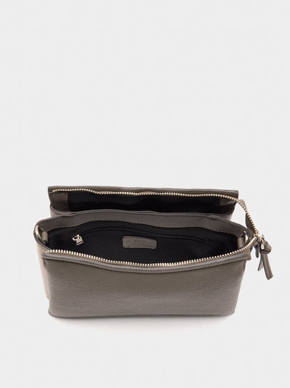 Crossbody Bag With Leather-Effect Texture