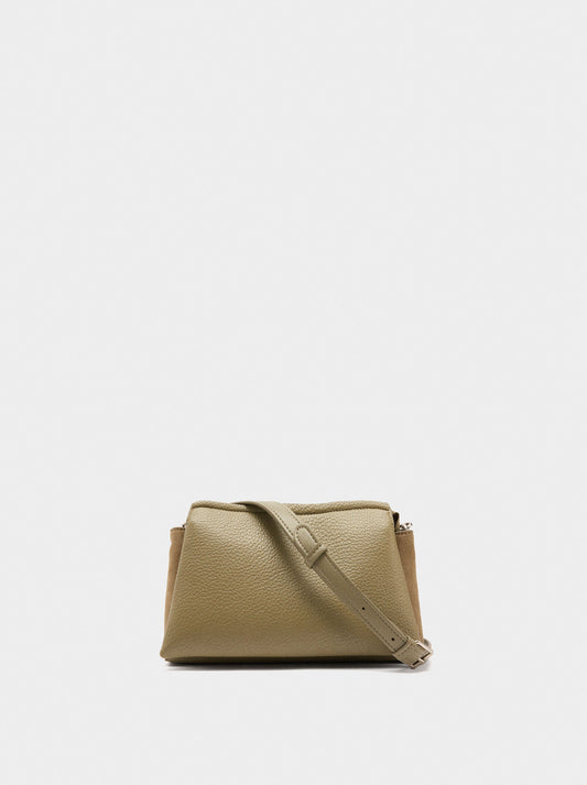 Crossbody Bag With Leather-Effect Texture