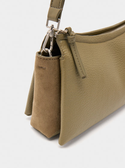 Crossbody Bag With Leather-Effect Texture