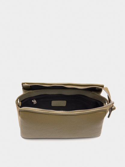 Crossbody Bag With Leather-Effect Texture