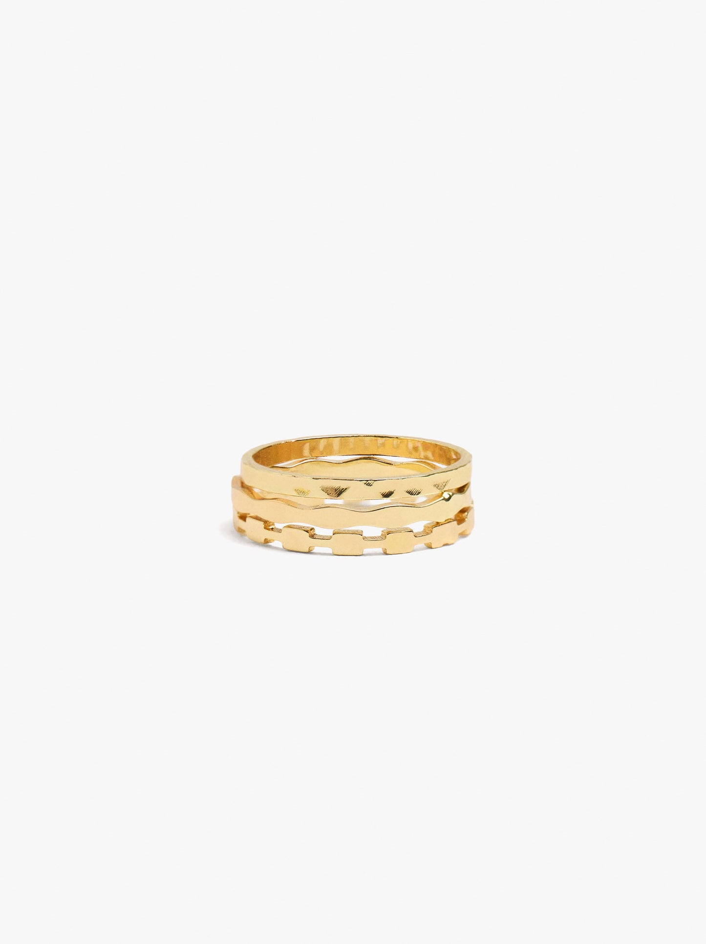 Set Of Rings With Waves