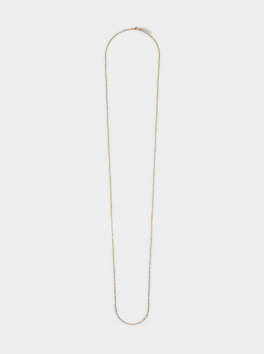 Long Necklace With Cylindrical Beads
