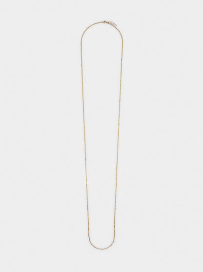 Long Necklace With Cylindrical Beads