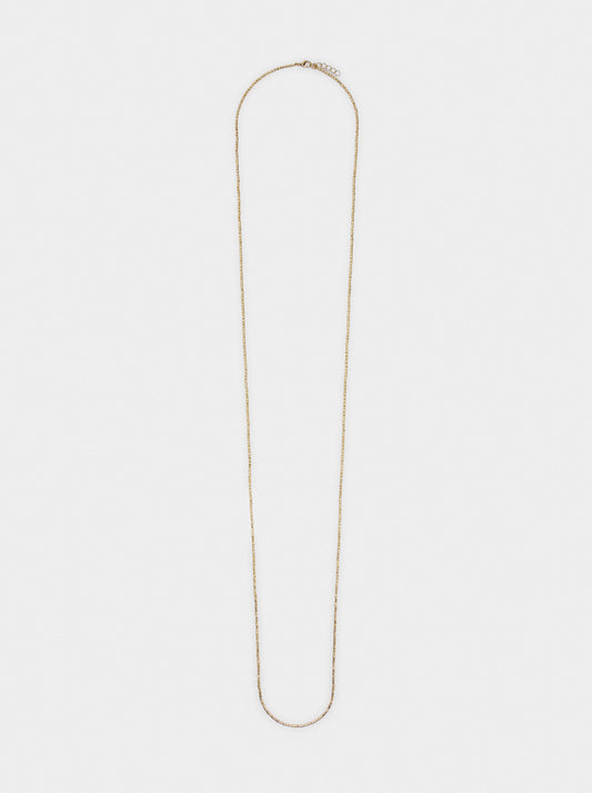 Long Necklace With Cylindrical Beads