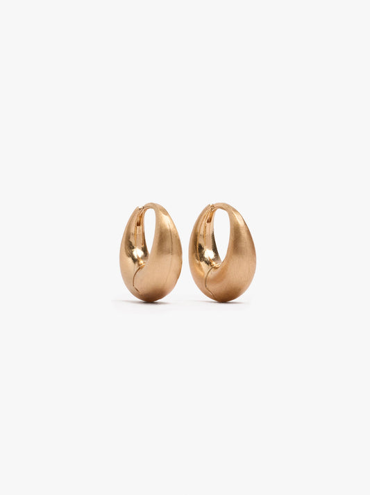 Long Hoop Earrings With Texture