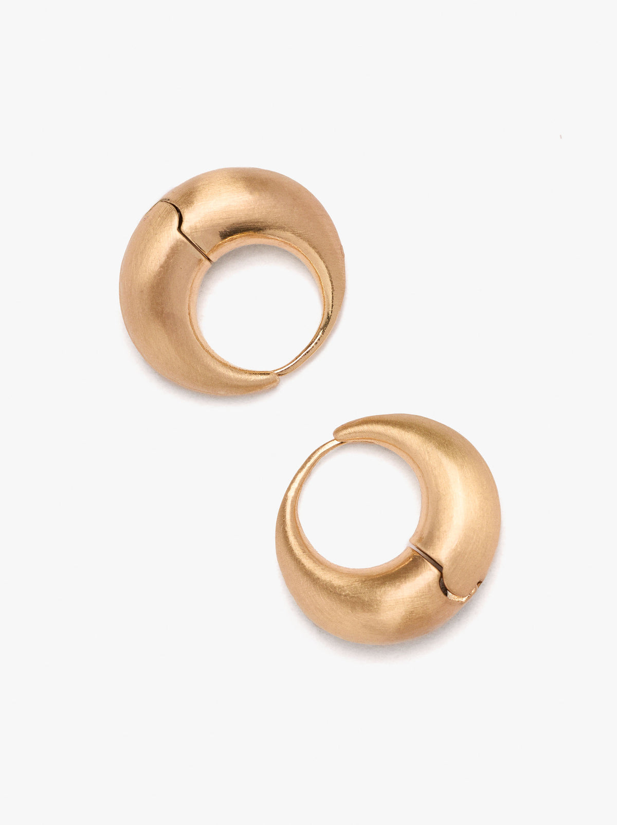 Long Hoop Earrings With Texture