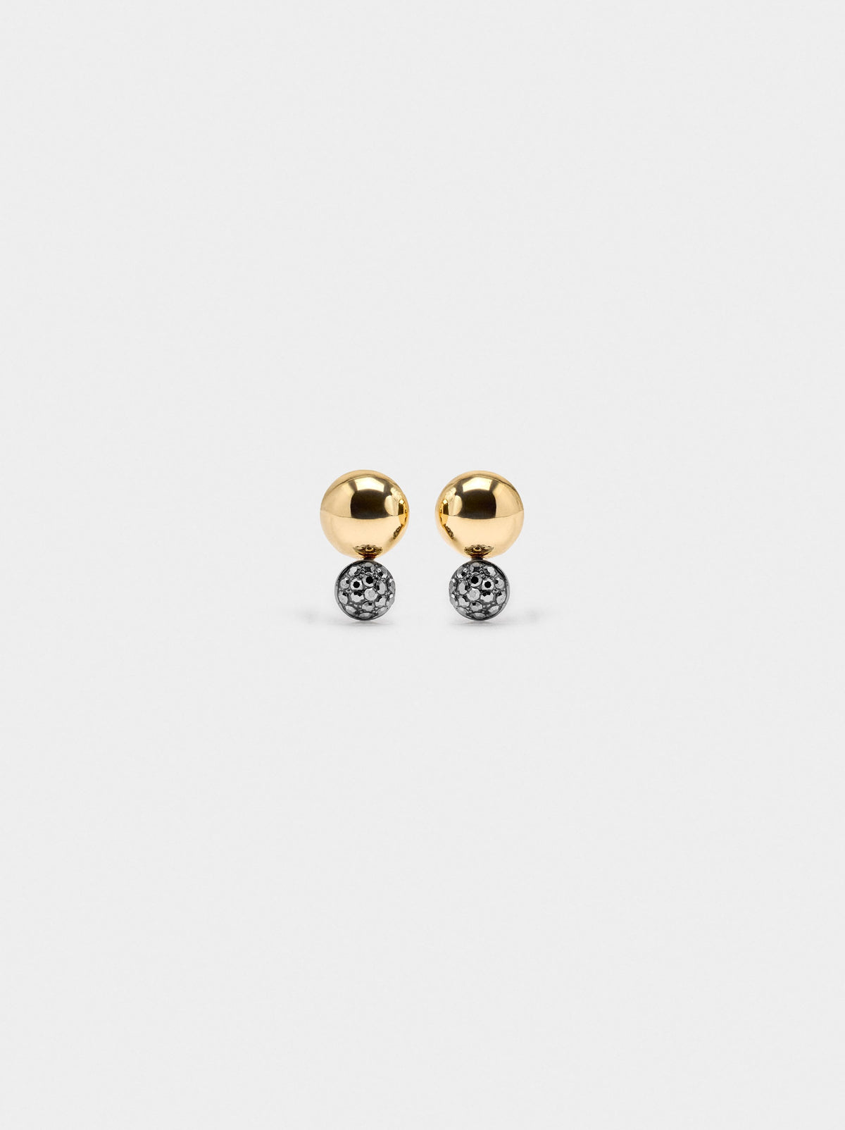 Sphere Earrings With Crystals
