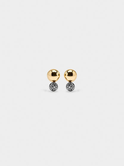 Sphere Earrings With Crystals