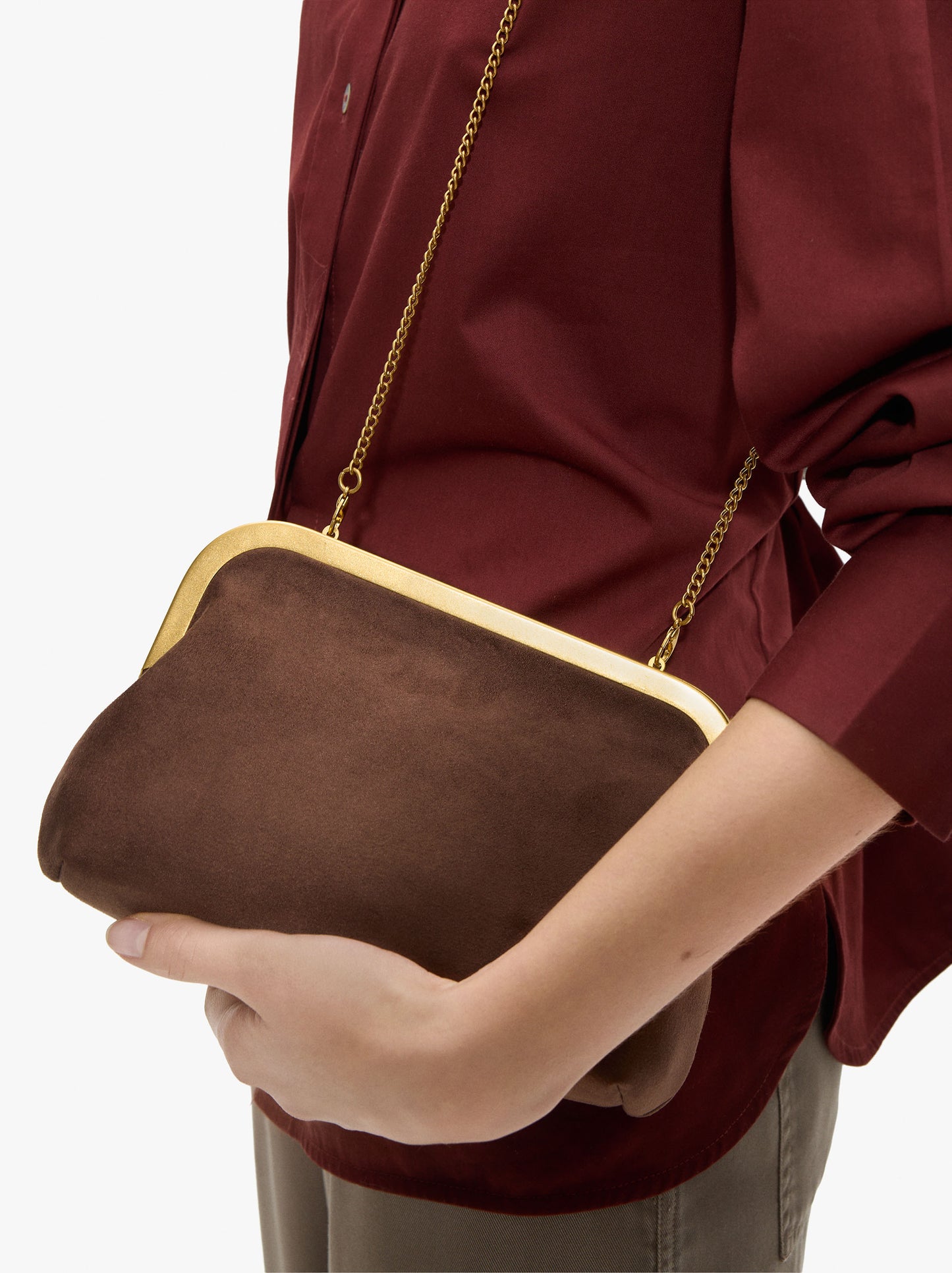 Party Bag With Leather Effect