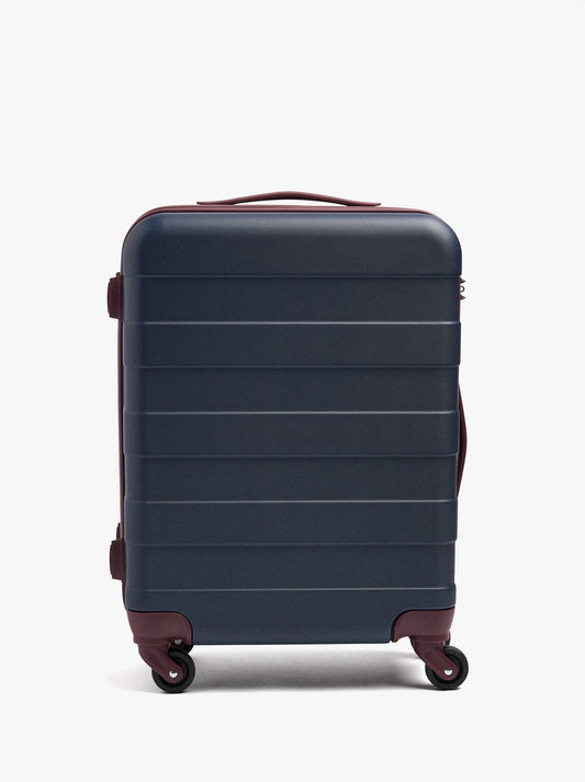 Striped Travel Suitcase