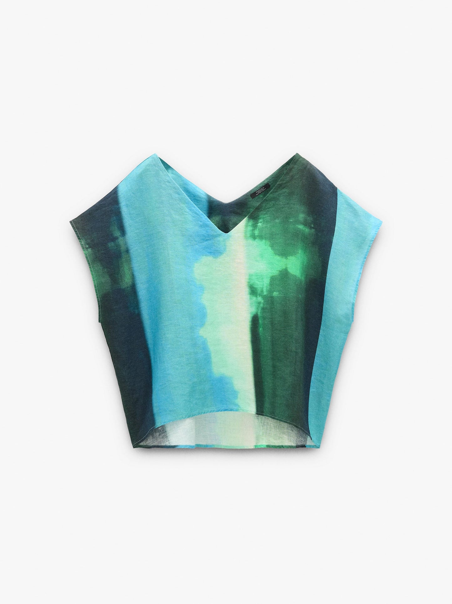 Printed Blouse With 100% Linen