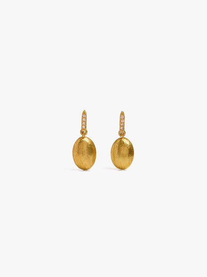 Short Earrings With Zirconia