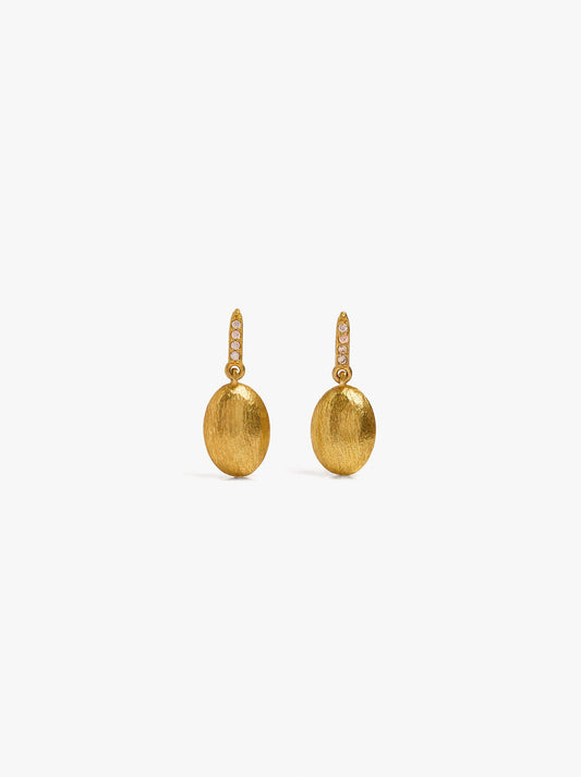 Short Earrings With Zirconia