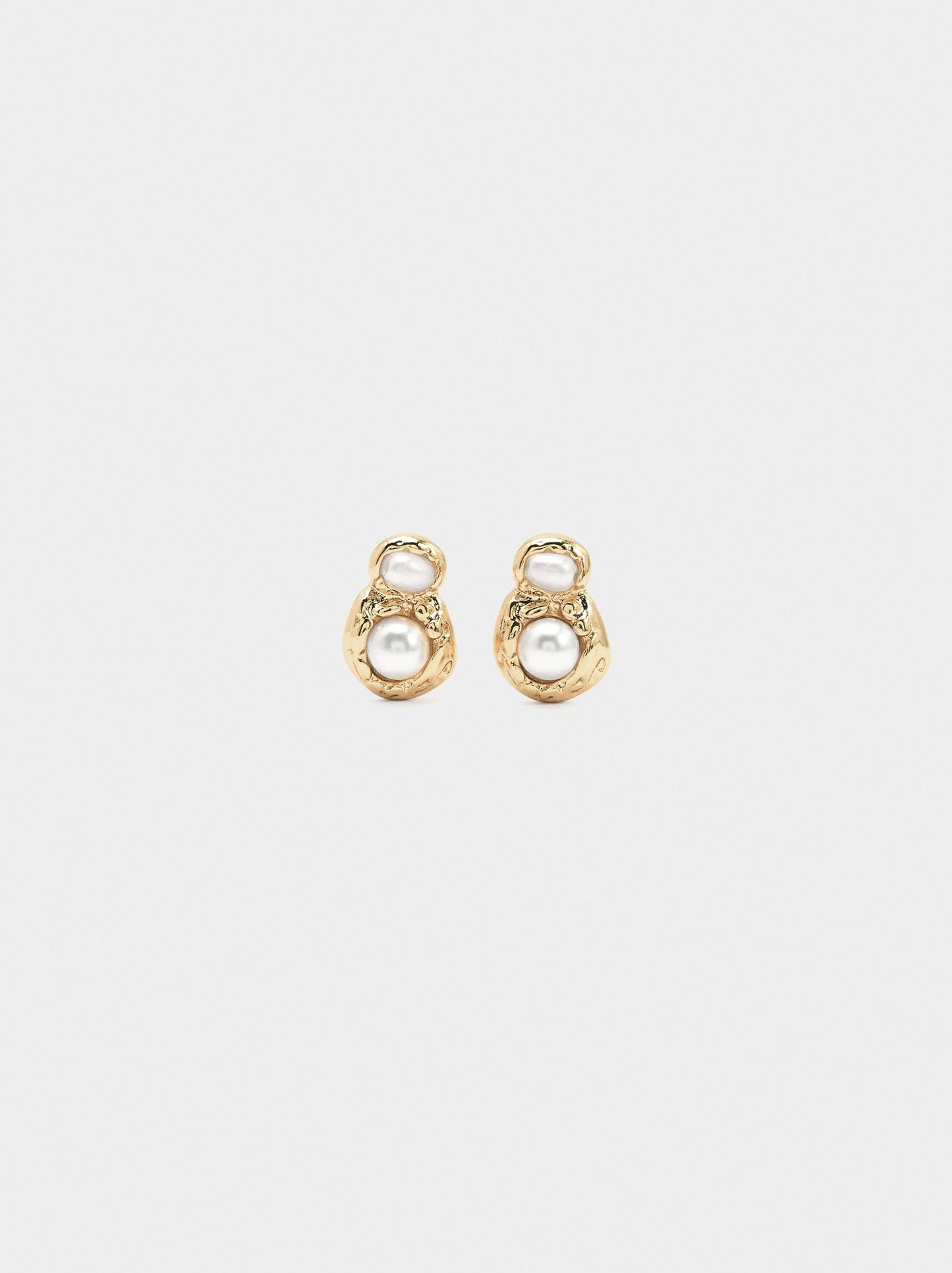 Double Pearl Earrings