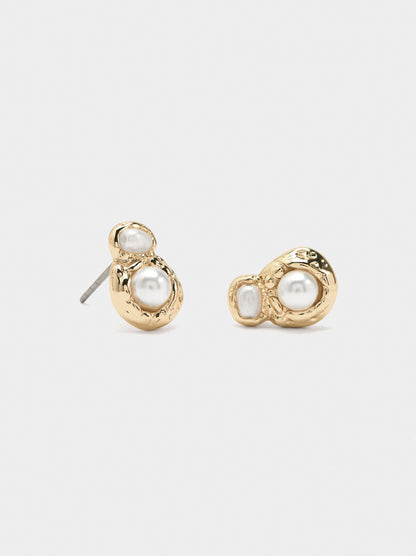 Double Pearl Earrings