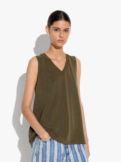 Flowy Top With V-Neck