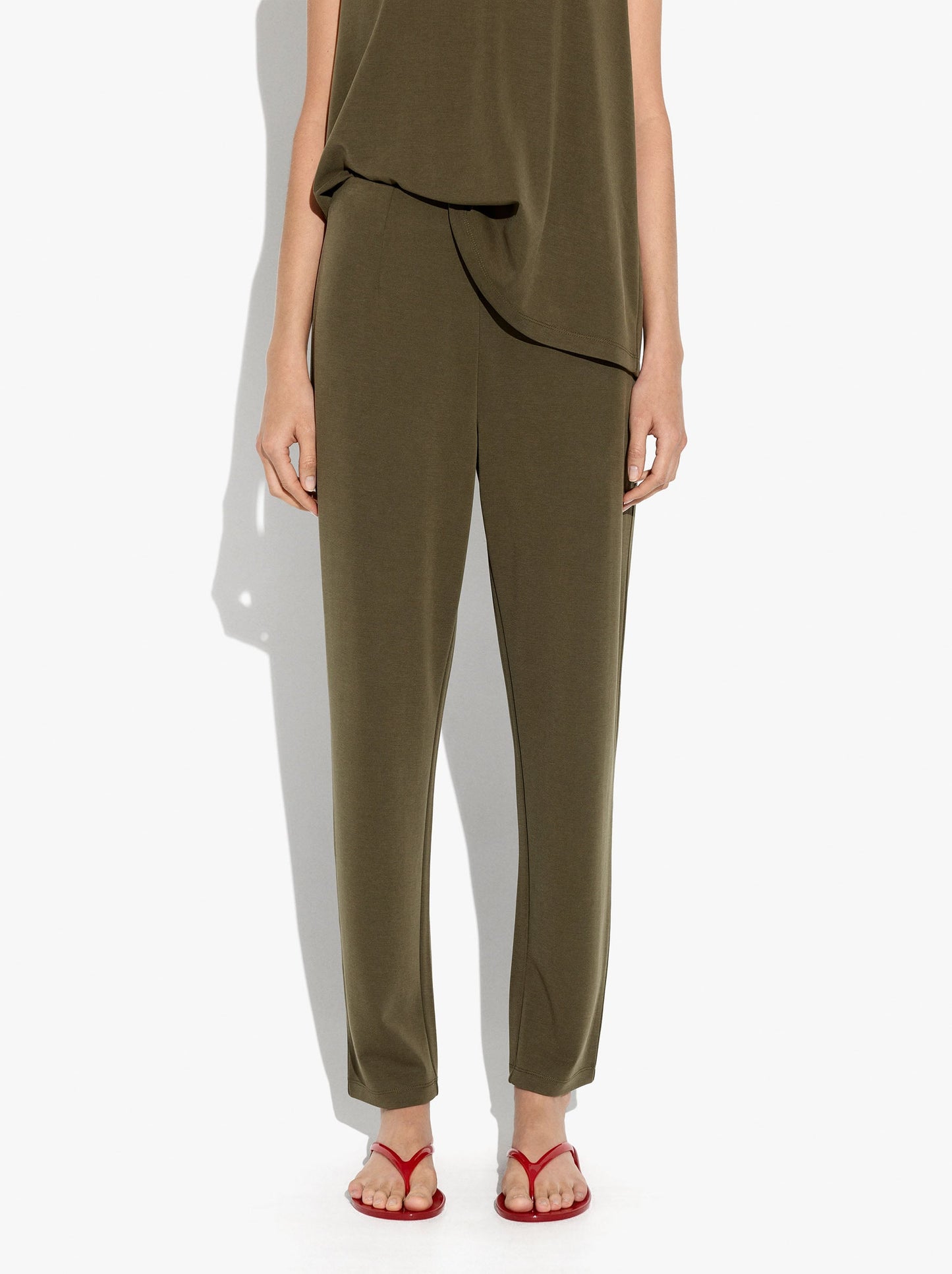 Fluid Trousers With Elastic Waist