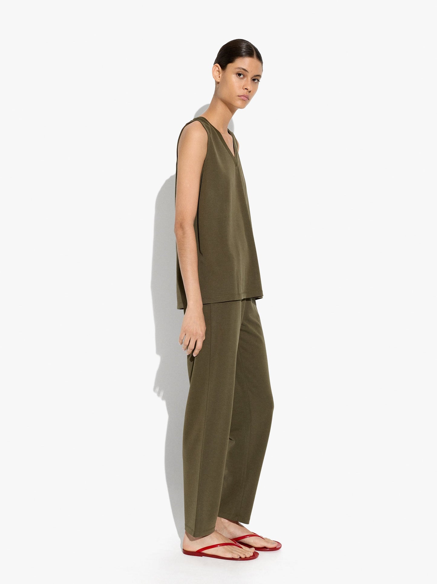 Fluid Trousers With Elastic Waist